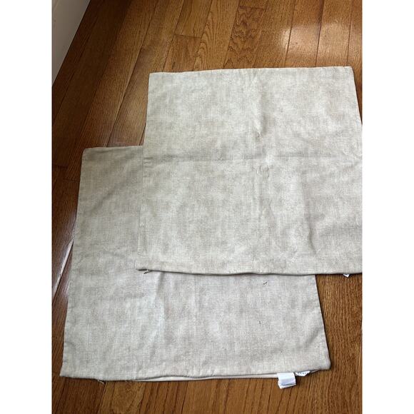 Pottery Barn Serafina Floral Standard Pillow Sham Set 2 Heavy Twill Linen 20x26" - Picture 14 of 14